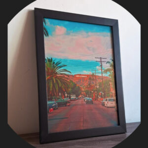 Quadro Decorativo Médio com Moldura – Hollywood