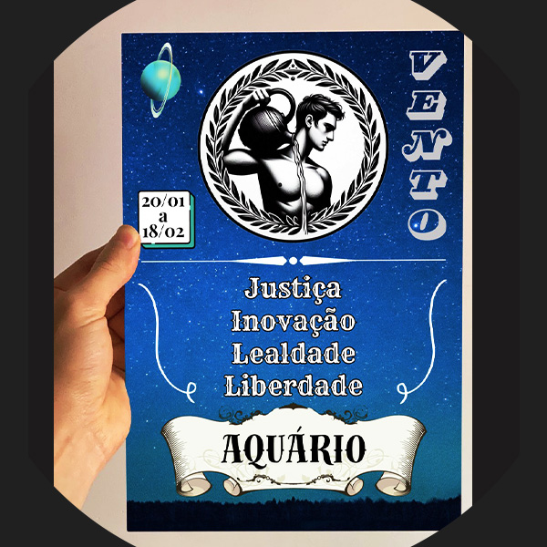 Quadro Decorativo sem moldura - Aquário