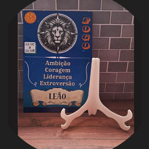 Quadro com suporte - Leão