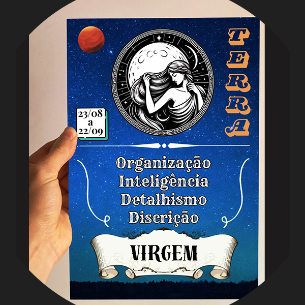 Quadro Decorativo sem moldura - Virgem